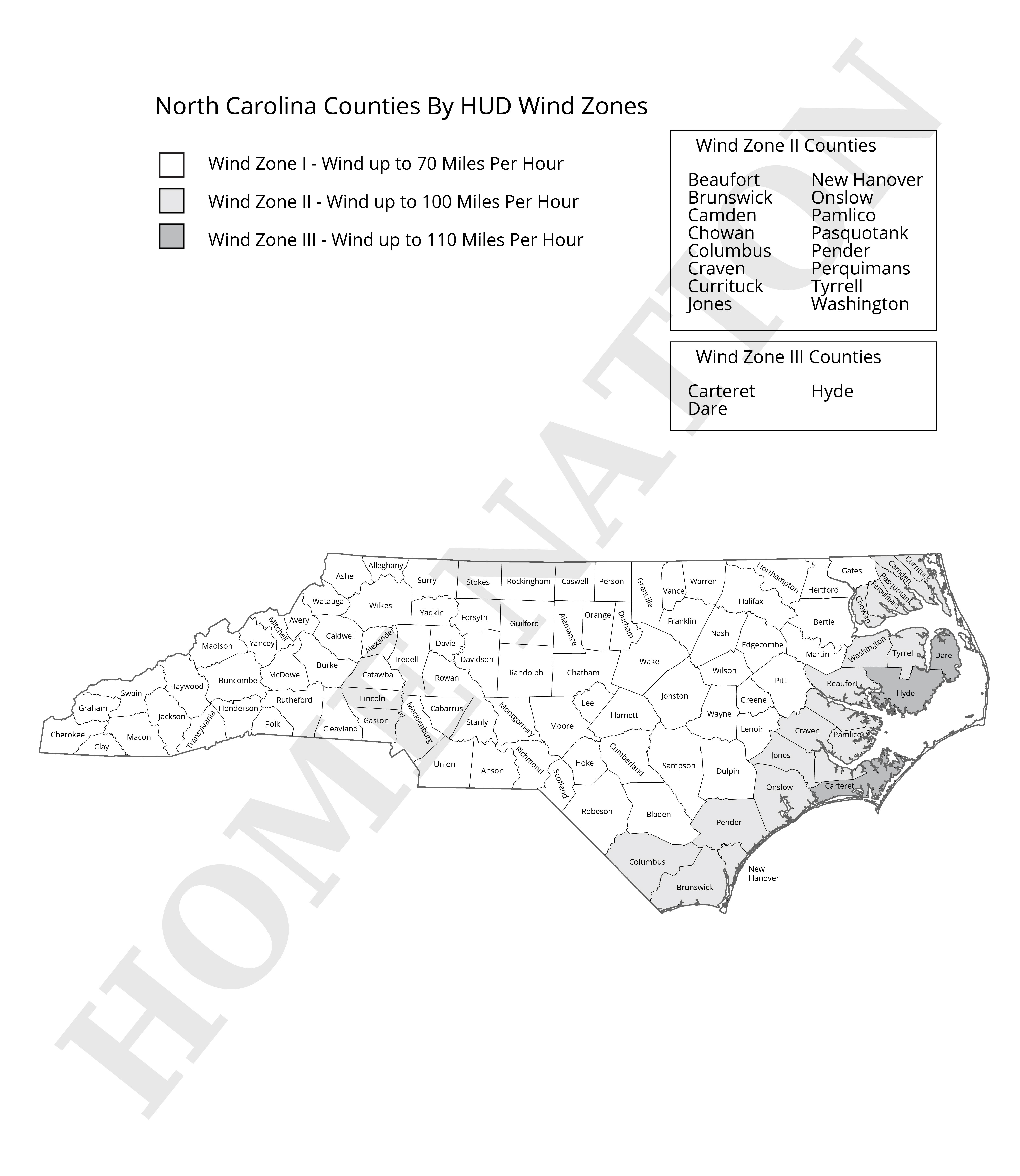 Complete Guide to North Carolina Wind Zones