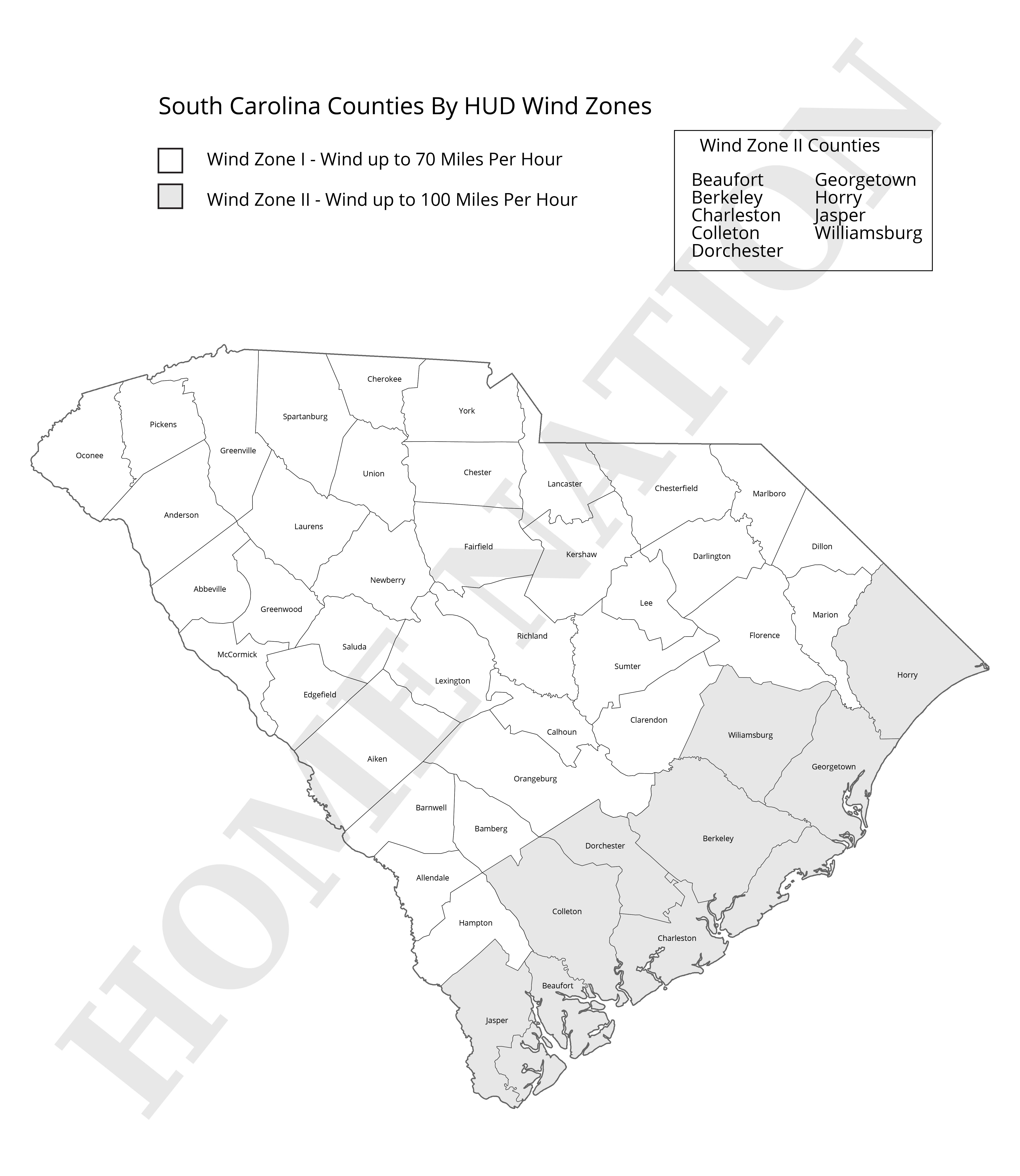 Complete Guide to South Carolina Wind Zones