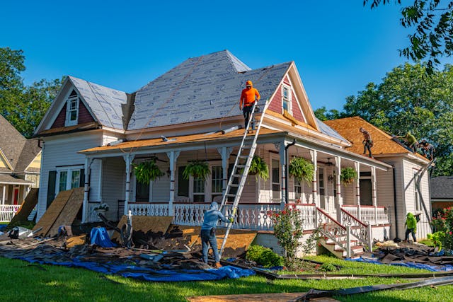 historic home roof replacement in weatherford